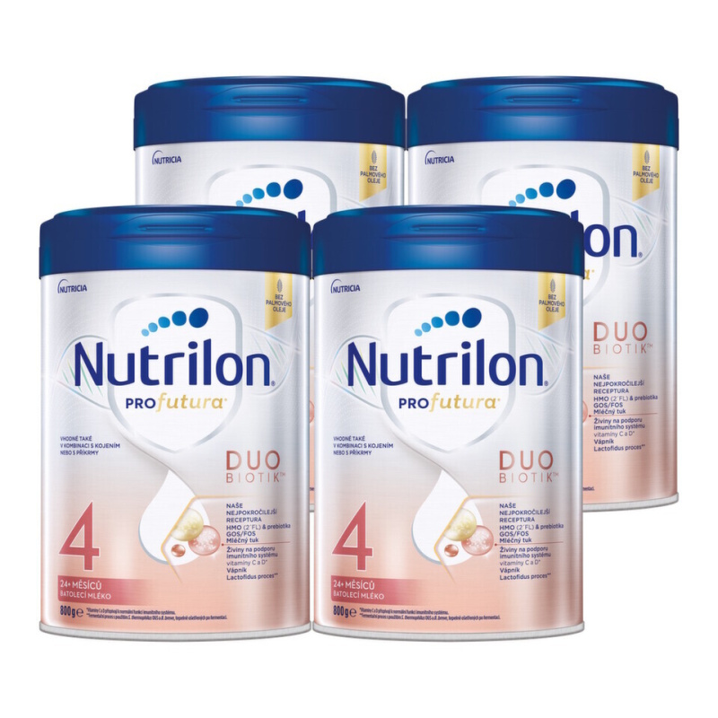 NUTRILON 4 Profutura Duobiotik batolecí mléko od ukončeného 24. měsíce 4 x 800 g