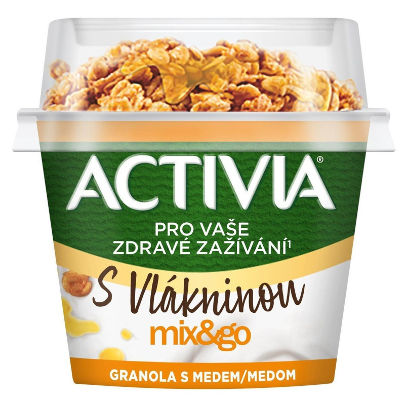 Activia Mix&Go Probiotický jogurt s granolou s medem