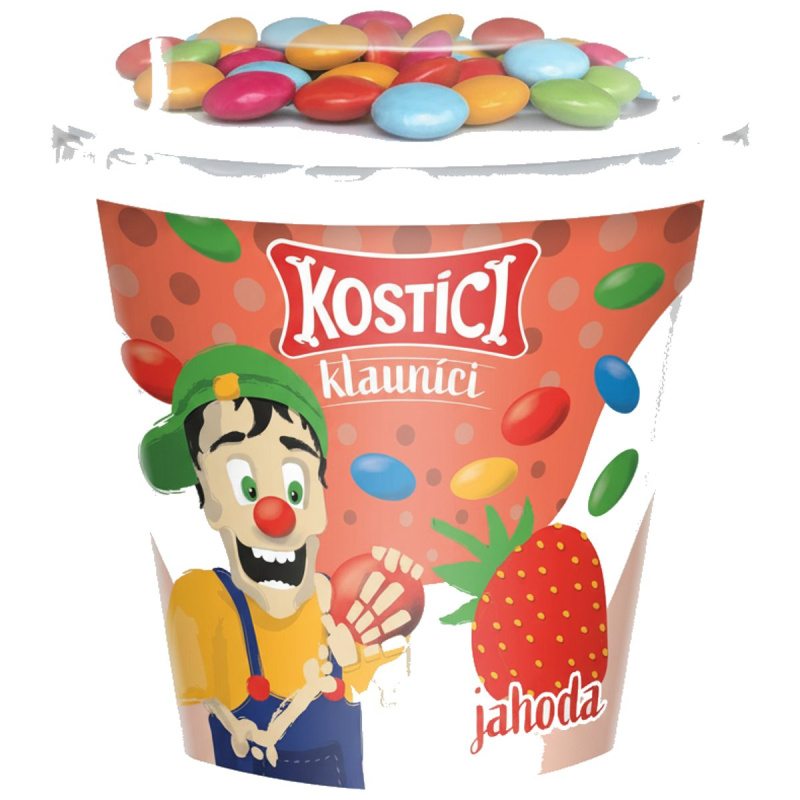 Kostíci Klauníci jogurt jahodový