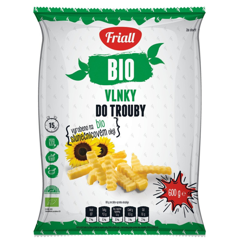 Friall BIO Bramborové vlnky do trouby