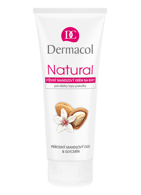 Krém na ruce Dermacol - Natural, vyživující, mandlový, 100 ml
