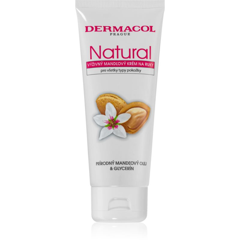 Krém na ruce Dermacol - Natural, vyživující, mandlový, 100 ml