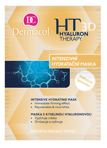 Dermacol Hyaluron Therapy 3D intenzivní hydratační maska s kyselinou hyaluronovou 16 g