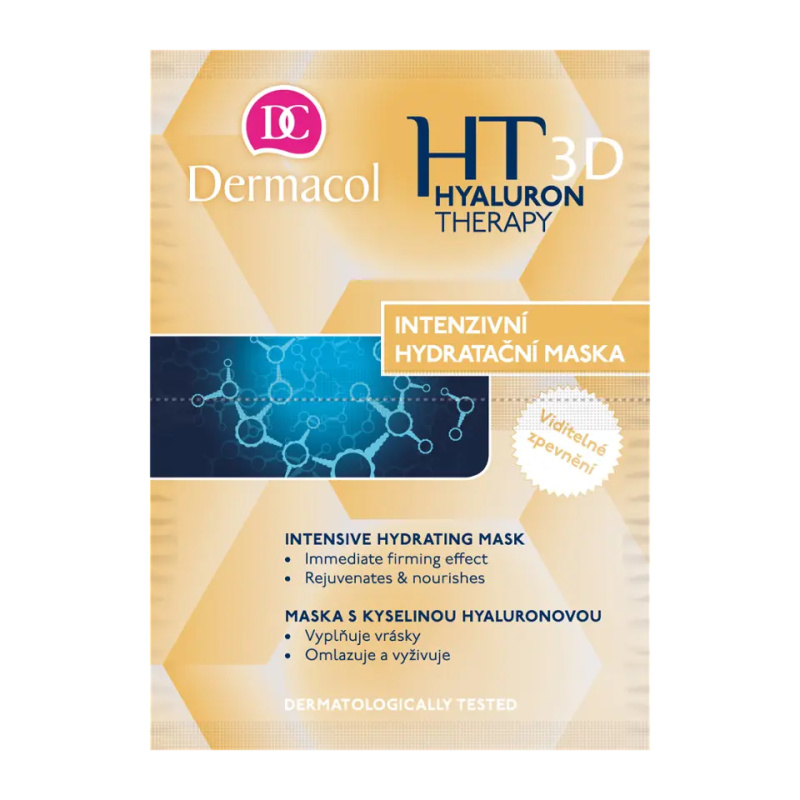 Dermacol Hyaluron Therapy 3D intenzivní hydratační maska s kyselinou hyaluronovou 16 g