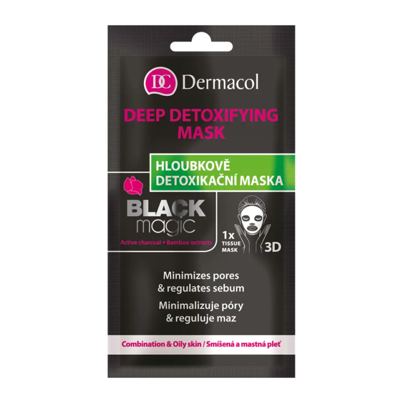 Dermacol textilní detox maska 2x8g BlMag