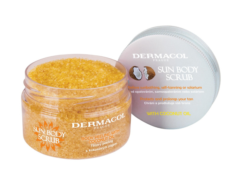 Dermacol Sun cukrový tělový peeling třpytivý 200 g