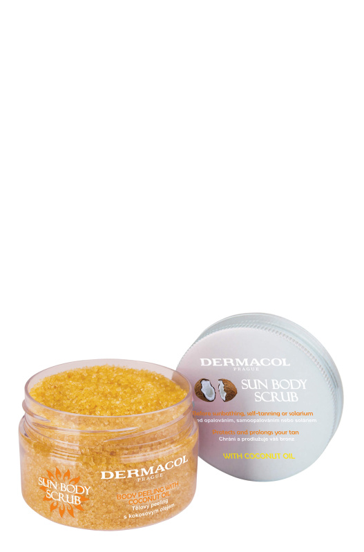 Dermacol Sun cukrový tělový peeling třpytivý 200 g