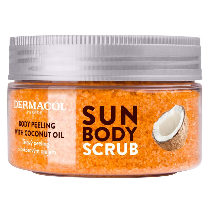 Dermacol Sun cukrový tělový peeling třpytivý 200 g