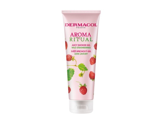 Dermacol Aroma Ritual Wild Strawberries svěží sprchový gel 250 ml