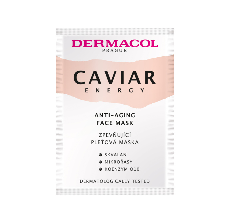 Dermacol Caviar Energy protivrásková a zpevňující pleťová maska 16 ml