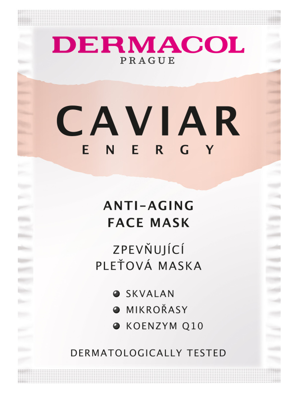 Dermacol Caviar Energy protivrásková a zpevňující pleťová maska 16 ml