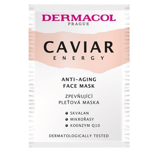 Dermacol Caviar Energy protivrásková a zpevňující pleťová maska 16 ml