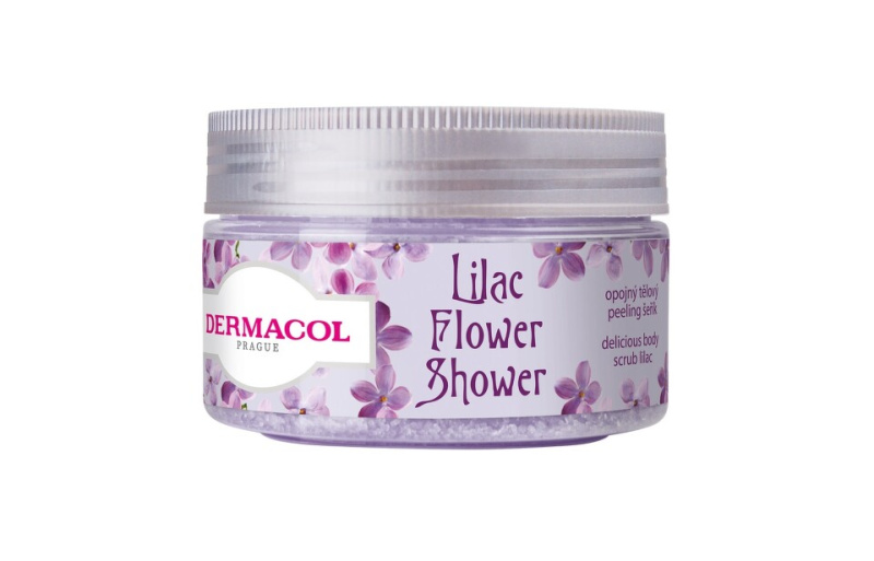 Dermacol Flower Care Lilac cukrový tělový peeling 200 g