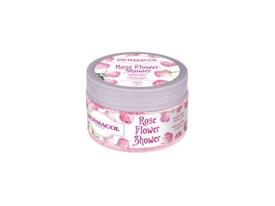 Dermacol Flower Care Rose cukrový tělový peeling 200 g