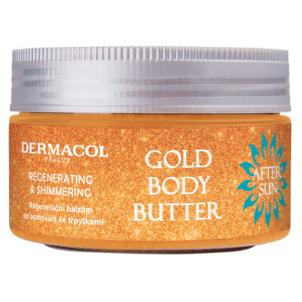 Dermacol After Sun regenerační tělový krém se třpytkami 200 g