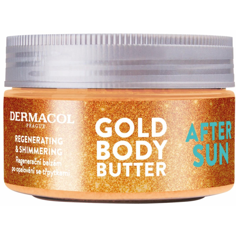 Dermacol After Sun regenerační tělový krém se třpytkami 200 g