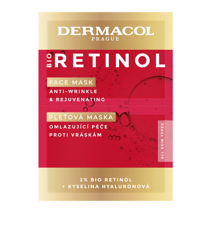 Dermacol Bio Retinol krémová maska proti vráskám 16 ml