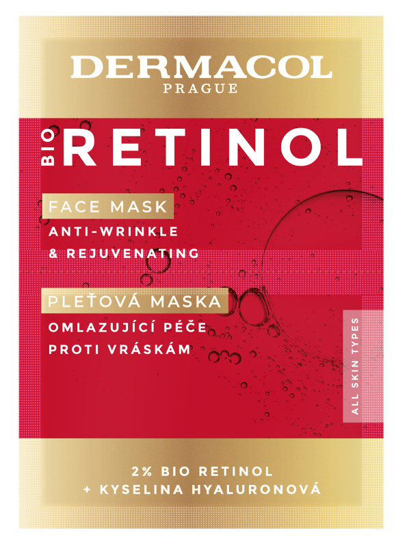 Dermacol Bio Retinol krémová maska proti vráskám 16 ml