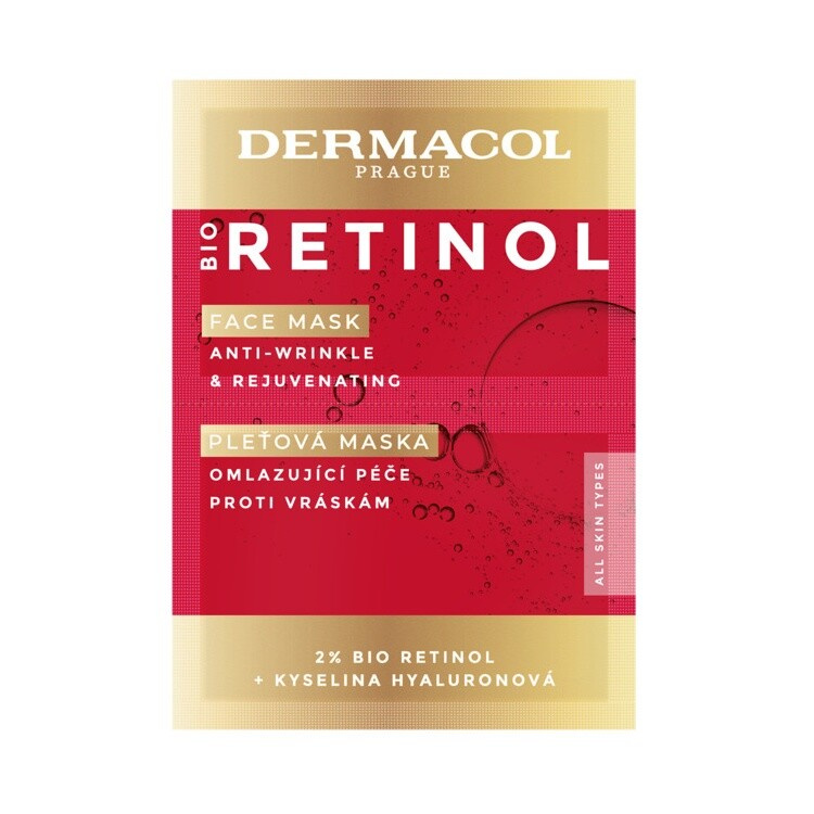Dermacol Bio Retinol krémová maska proti vráskám 16 ml