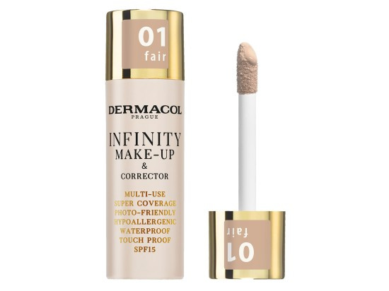 Dermacol Infinity vysoce krycí make-up SPF 15 odstín 01 Fair 20 g