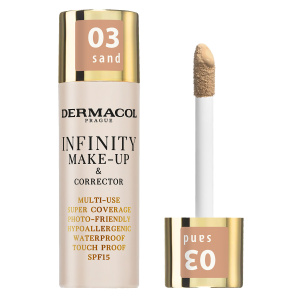 Dermacol Infinity vysoce krycí make-up SPF 15 odstín 03 Sand 20 g