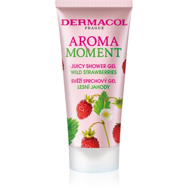 Dermacol Aroma Moment Wild Strawberries svěží sprchový gel cestovní balení 30 ml