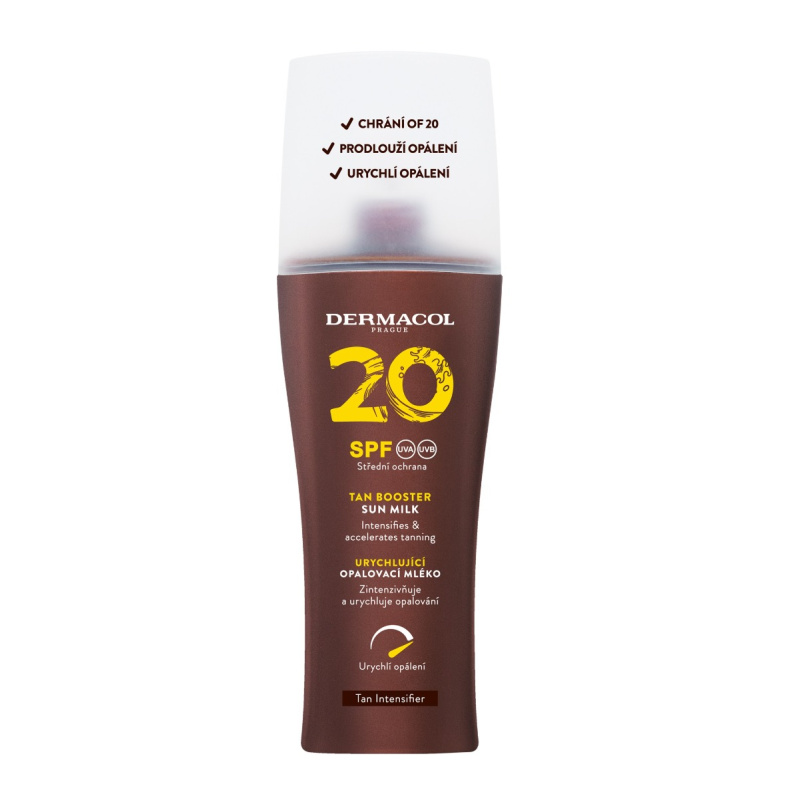 Dermacol Sun Tan Booster ochranné mléko urychlující opalování SPF 20 200 ml