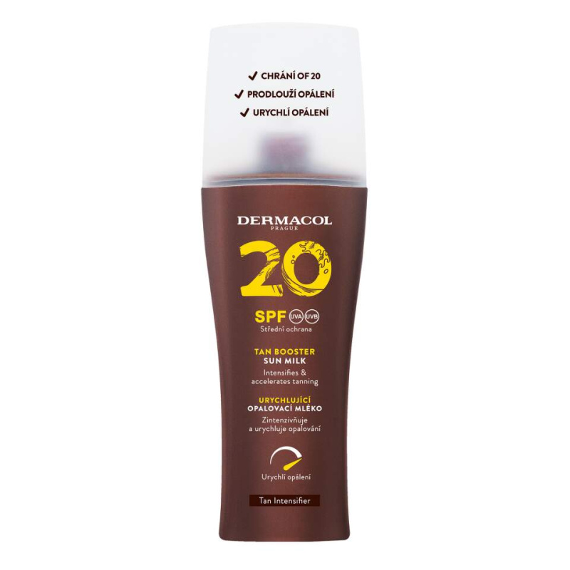 Dermacol Sun Tan Booster ochranné mléko urychlující opalování SPF 20 200 ml