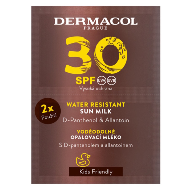 Dermacol Sun Water Resistant voděodolné mléko na opalování SPF 30 2x15 ml