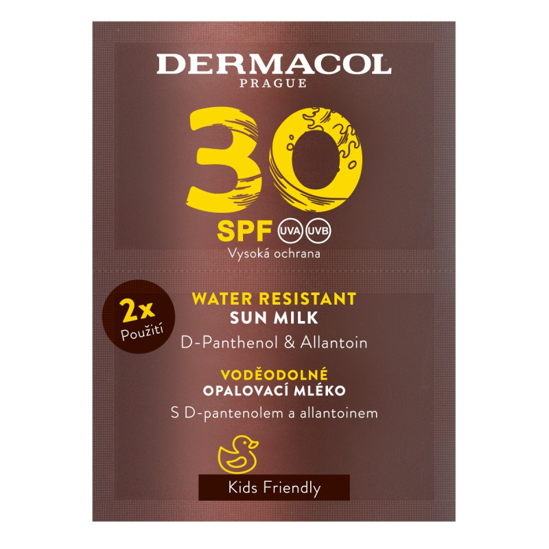 Dermacol Sun Water Resistant voděodolné mléko na opalování SPF 30 2x15 ml