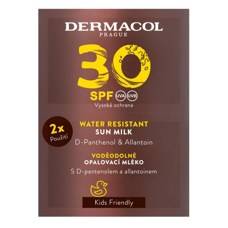 Dermacol Sun Water Resistant voděodolné mléko na opalování SPF 30 2x15 ml