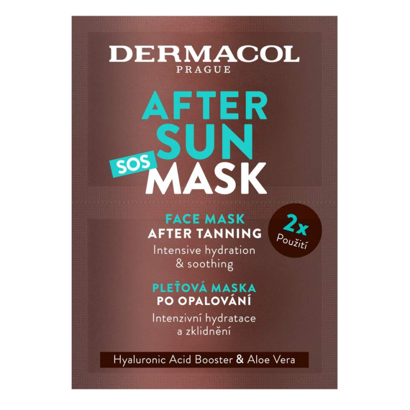DERMACOL After Sun Pleťová maska 2 x 8 ml