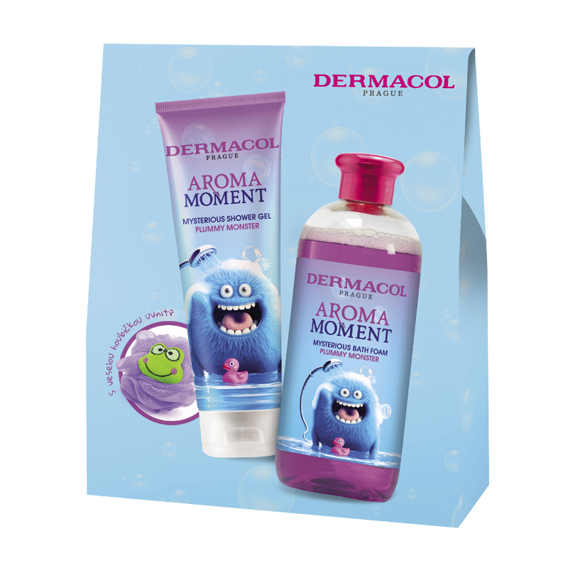 Dermacol Aroma Moment Plummy Monster dárková sada pro děti Plum