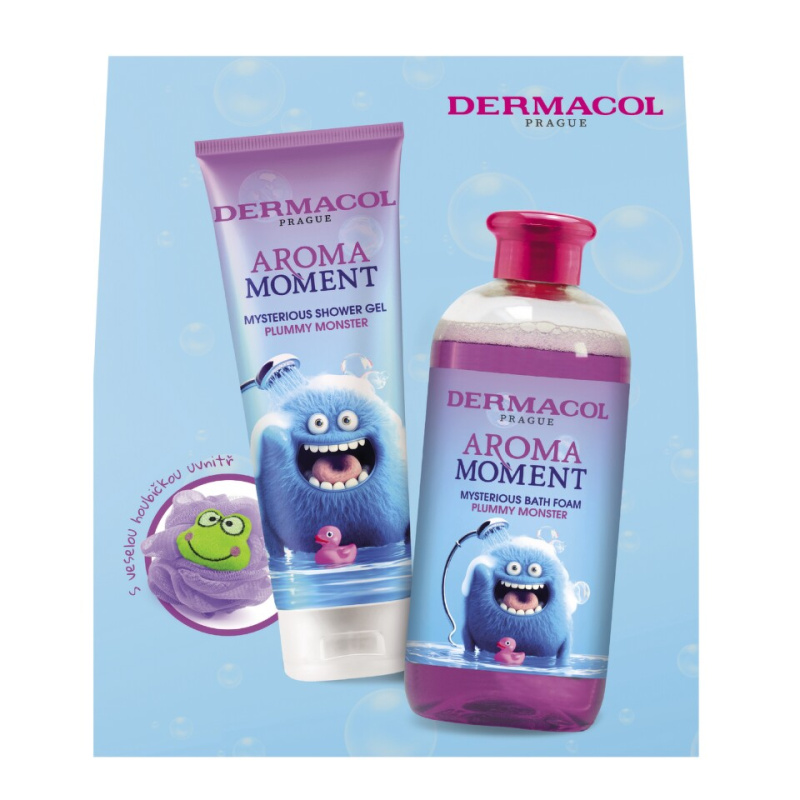 Dermacol Aroma Moment Plummy Monster dárková sada pro děti Plum