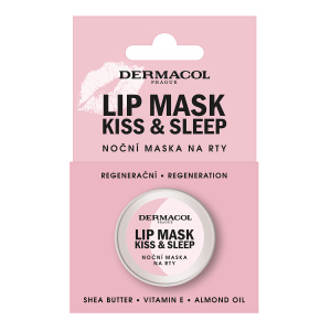 Dermacol Kiss & Sleep noční maska na rty vůně Bílá čokoláda 12 g