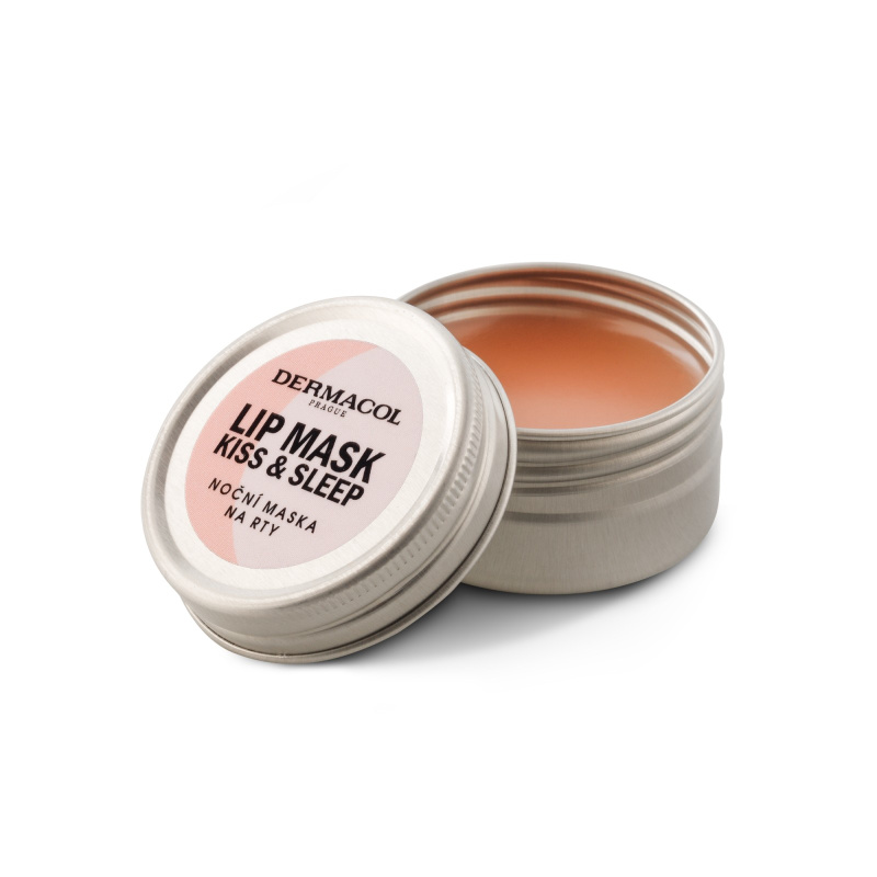Dermacol Kiss & Sleep noční maska na rty vůně Bílá čokoláda 12 g