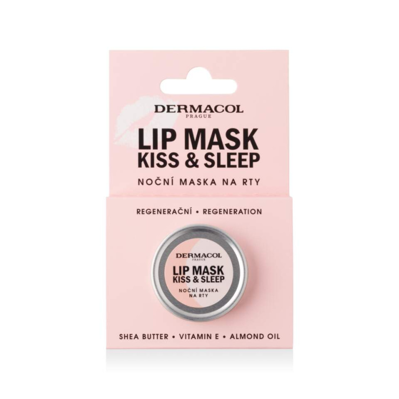Dermacol Kiss & Sleep noční maska na rty vůně Bílá čokoláda 12 g