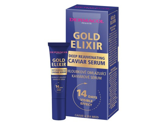 Dermacol Gold Elixir hloubkově obnovující sérum s kaviárem 12 ml