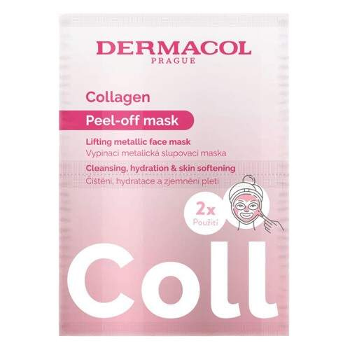 Dermacol Collagen liftingová slupovací maska 2x8 ml