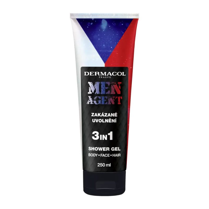 Dermacol Men Agent Zakázané Uvolnění sprchový gel pro muže 3 v 1 250 ml