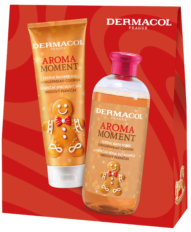 Dermacol Aroma Moment Gingerbread Cookies dárková sada ve vánočním stylu