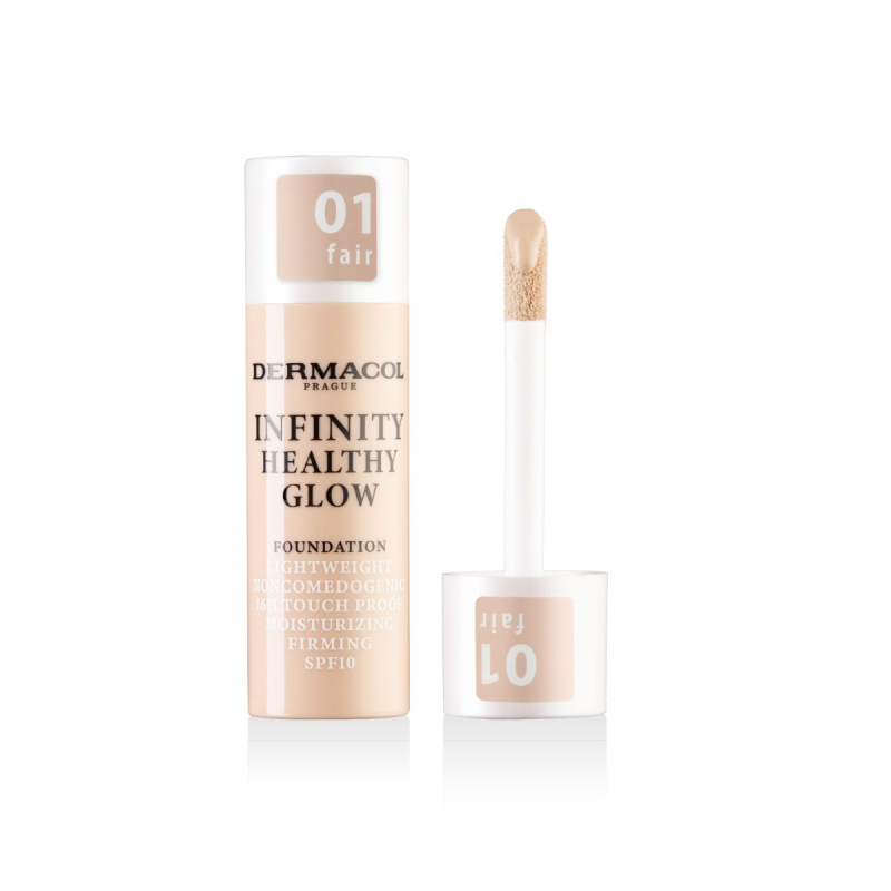 Dermacol Infinity Healthy Glow tekutý make-up SPF 10 odstín 01 Fair 20 g