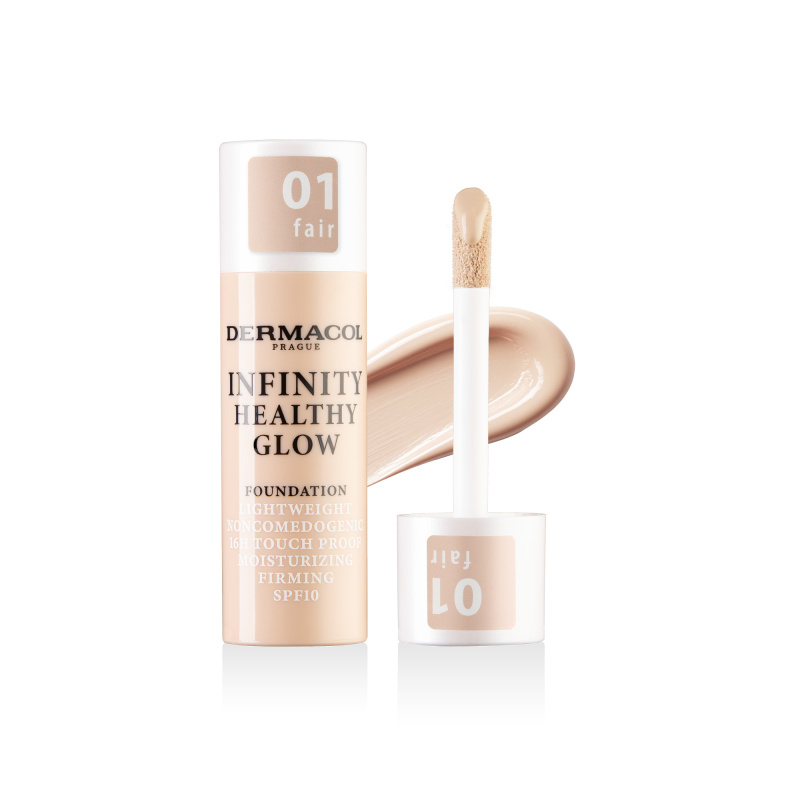 Dermacol Infinity Healthy Glow tekutý make-up SPF 10 odstín 01 Fair 20 g