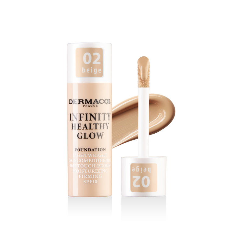 Dermacol Infinity Healthy Glow tekutý make-up SPF 10 odstín 02 Beige 20 g