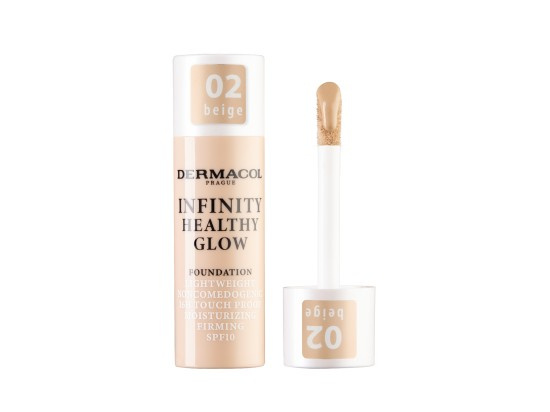 Dermacol Infinity Healthy Glow tekutý make-up SPF 10 odstín 02 Beige 20 g