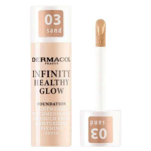 Dermacol Infinity Healthy Glow tekutý make-up SPF 10 odstín 03 Sand 20 g