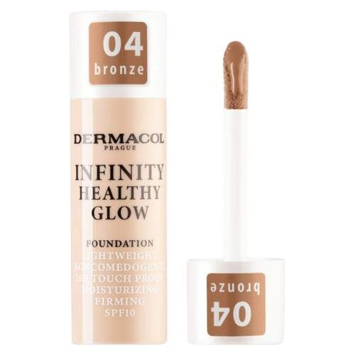Dermacol Infinity Healthy Glow tekutý make-up SPF 10 odstín 04 Bronze 20 g