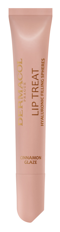 Dermacol Lip Treat hydratační lesk na rty odstín 2 Cinnamon Glaze (Vanilla & Cinnamon) 10 ml