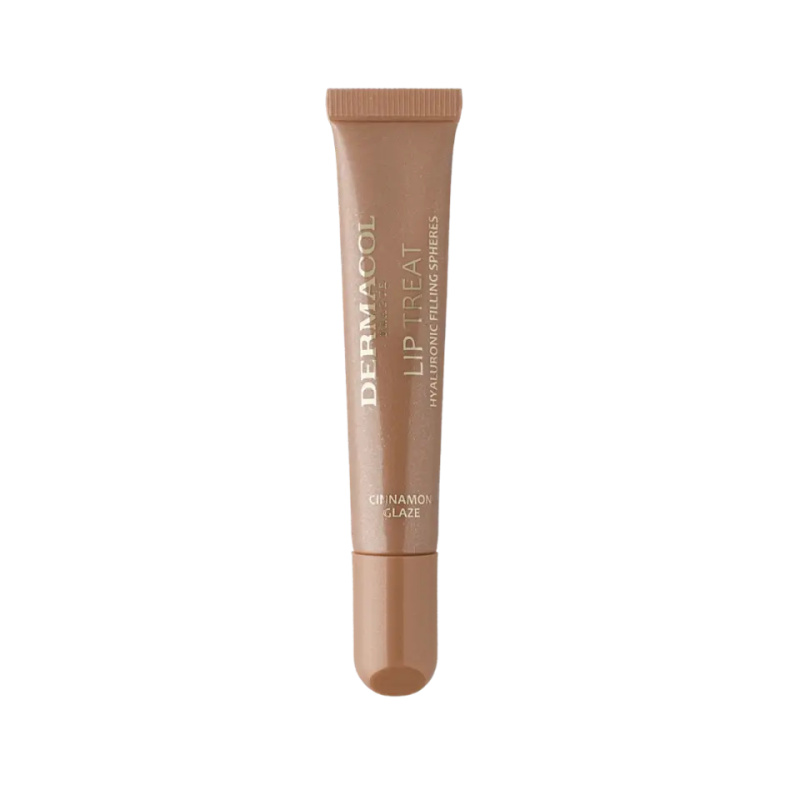 Dermacol Lip Treat hydratační lesk na rty odstín 2 Cinnamon Glaze (Vanilla & Cinnamon) 10 ml