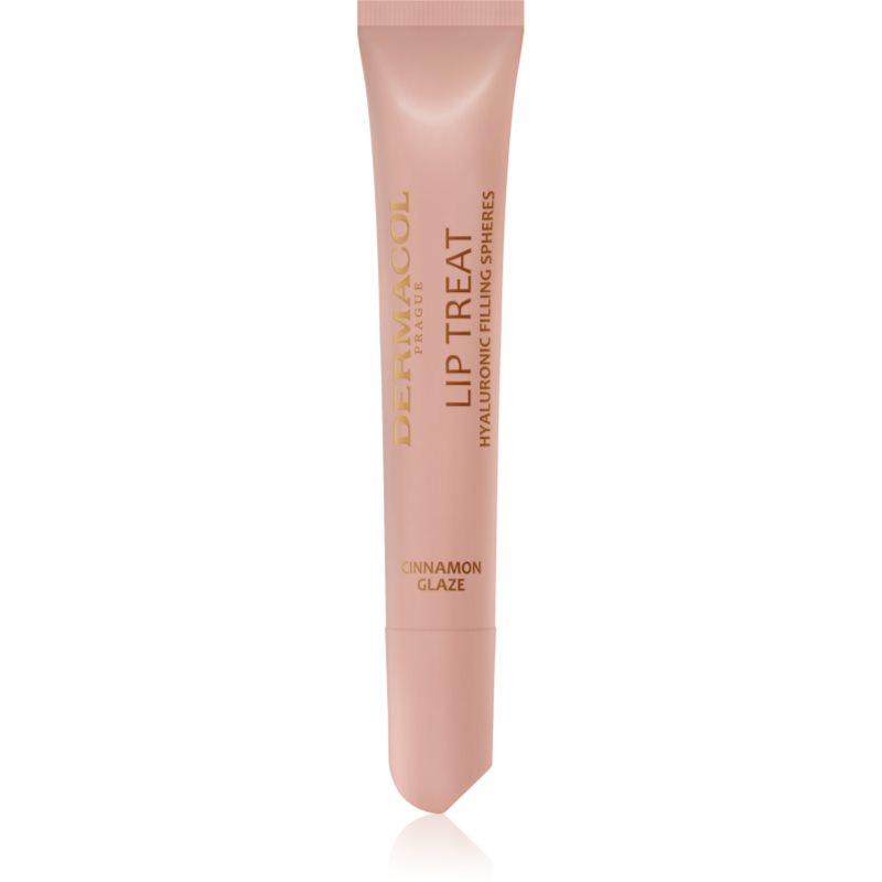 Dermacol Lip Treat hydratační lesk na rty odstín 2 Cinnamon Glaze (Vanilla & Cinnamon) 10 ml